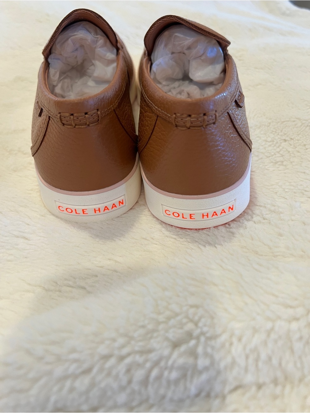 NWT Cole Haan Nantucket 2.0 Venetian Loafers 9B Pecan Grain Leather - Picture 3 of 7